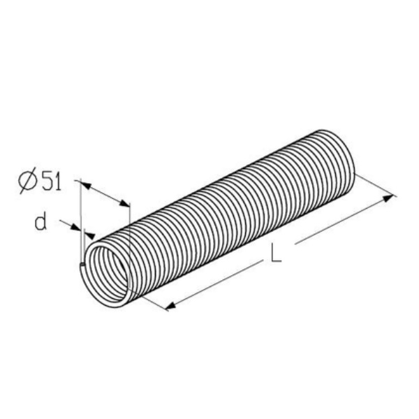  Пружина правая Alutech TSA55×51×1400R